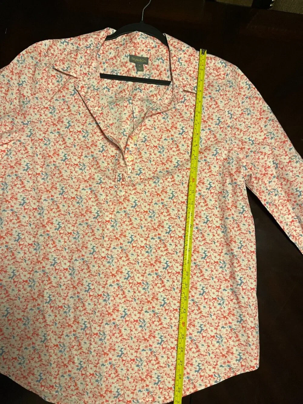 Style & Co Women's Cotton Split-Neck Popover Shirt XL - BRAND NEW